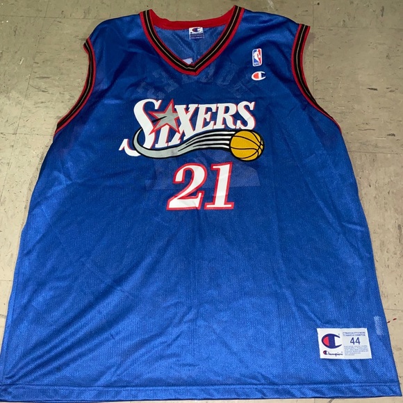 blue 76ers jersey